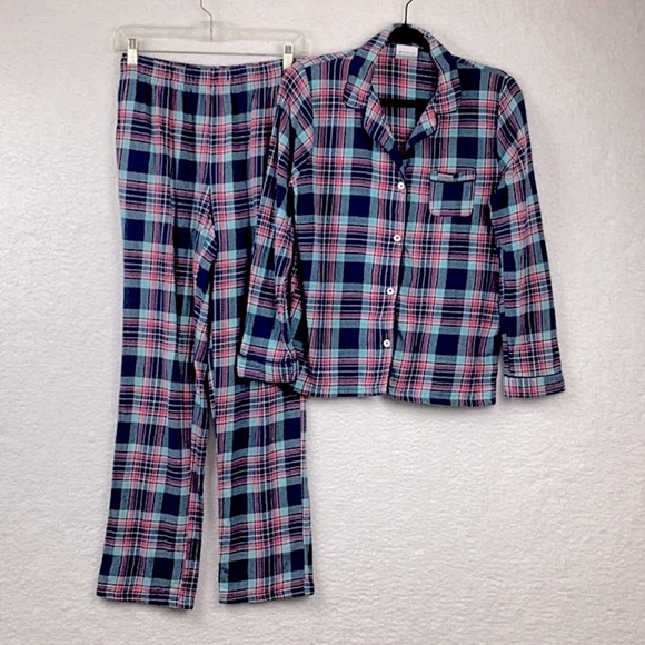 Columbia 2 Piece Flannel Pajama Sleepwear Set, Women’s Small. - Picture 1 of 12